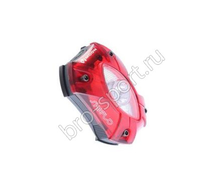 Фонарь задний Moon Shield (1 диод. 5 реж. 60лм USB)