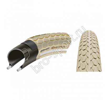 Велосипедная покрышка Continental retroride reflex, 26 x 2.2, кремовый-кремовый, отражатель
